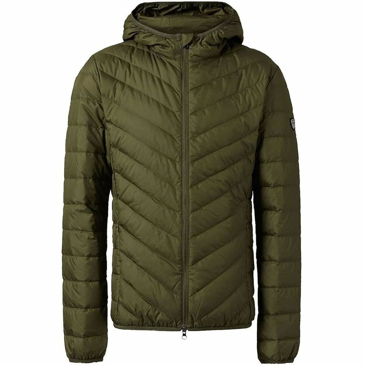 Men's Sports Jacket DOWN Armani Jeans 8NPB09 PNEIZ Green Nylon