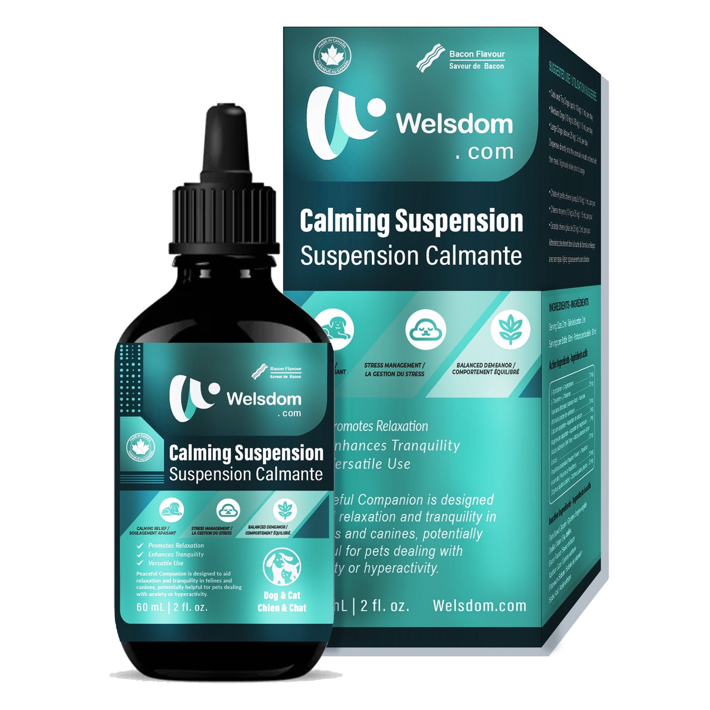 Paws & Calm! Canadian Calming Comfort Drops – 60mL