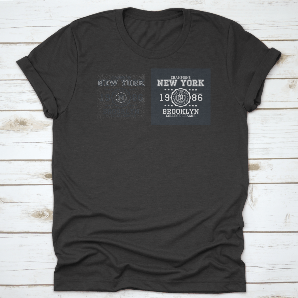 New York, Brooklyn Typography For Clothes Design Graphics For Print