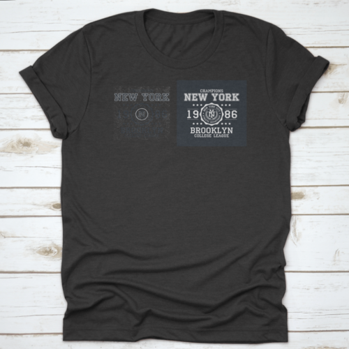 New York, Brooklyn Typography For Clothes Design Graphics For Print