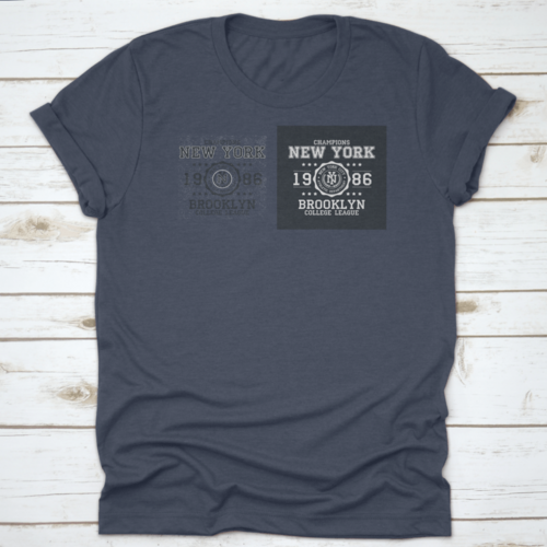 New York, Brooklyn Typography For Clothes Design Graphics For Print