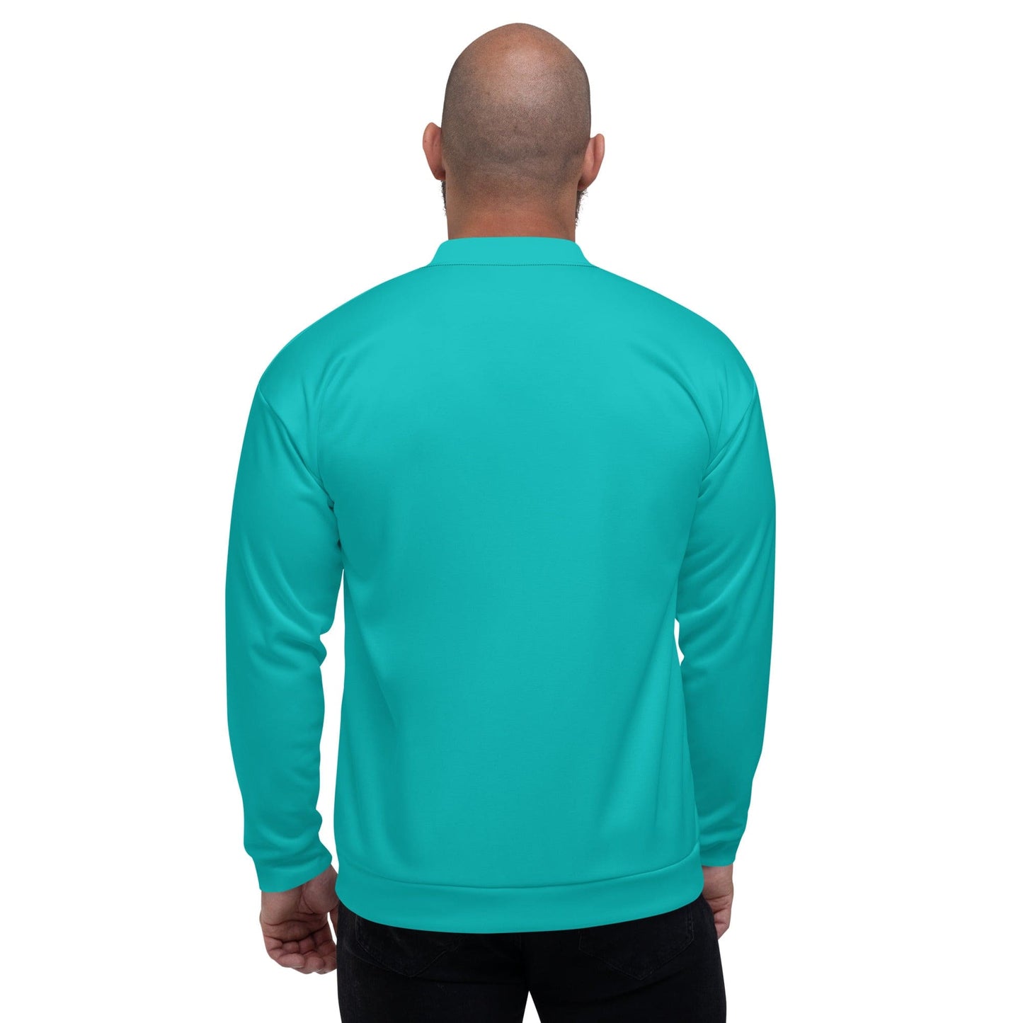 Mens Casual Bomber Jacket for Everyday Wear in Light Green