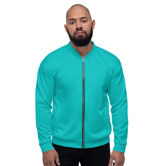 Mens Casual Bomber Jacket for Everyday Wear in Light Green