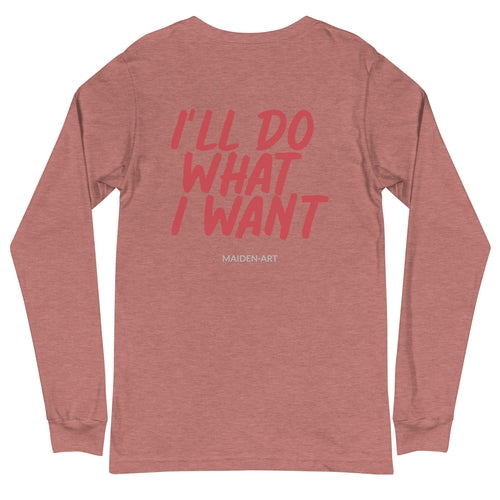 Rebel Girl Unisex Long Sleeve Tee with EMBROIDERY