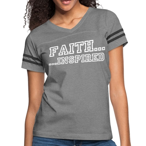 Womens Graphic Vintage Tee - Faith Inspired Sport T-shirt