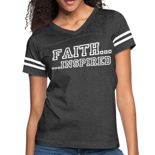 Womens Graphic Vintage Tee - Faith Inspired Sport T-shirt